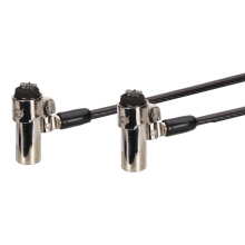 CABLE DE SEGURIDAD CONCEPTRONIC CUSTODIO02BNMT DOBLE CABEZAL CON LLAVE COMPATIBLE CON LLAVE MAESTRA