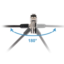CABLE DE SEGURIDAD CONCEPTRONIC CUSTODIO02BNMT DOBLE CABEZAL CON LLAVE COMPATIBLE CON LLAVE MAESTRA
