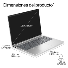 Portatil hp probook 4 g2i notebook ai core 5 - 320 -  48gb -  ssd 512gb -  16 pulgadas fhd+ -  w11p