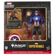 Figura hasbro marvel legends series x magic: the gathering capitan america