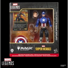 Figura hasbro marvel legends series x magic: the gathering capitan america