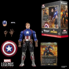 Figura hasbro marvel legends series x magic: the gathering capitan america