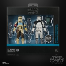 Pack 2 figuras hasbro star wars the black series battlefront scarf stormtrooper & magma stormtrooper