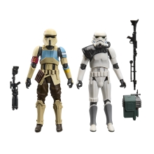 Pack 2 figuras hasbro star wars the black series battlefront scarf stormtrooper & magma stormtrooper