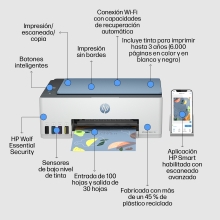 HP SMART TANK 5106 MFP COLOR 12PPM5PPM 1200 X 1200 P PP