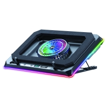 BASE DE REFRIGERACION PARA PORTATILES GAMING CONCEPTRONIC THYIA04B HASTA 19"  VENTILADOR LUZ RGB