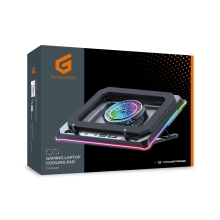 BASE DE REFRIGERACION PARA PORTATILES GAMING CONCEPTRONIC THYIA04B HASTA 19"  VENTILADOR LUZ RGB