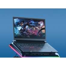 BASE DE REFRIGERACION PARA PORTATILES GAMING CONCEPTRONIC THYIA04B HASTA 19"  VENTILADOR LUZ RGB