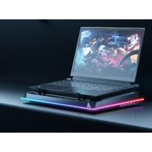 BASE DE REFRIGERACION PARA PORTATILES GAMING CONCEPTRONIC THYIA04B HASTA 19"  VENTILADOR LUZ RGB