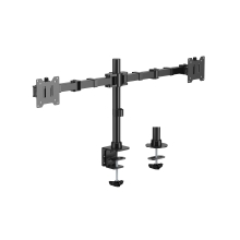 SOPORTE DE MESA EQUIP 650177 PARA 2 PANTALLAS 13"-35" DE BRAZO INCLINABLE Y GIRATORIO 360Âº MAX. VESA
