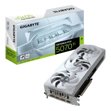 GIGABYTE GeForce RTX 5070 Ti EAGLE OC ICE SFF 16G Tarjeta Gráfica - 16GB GDDR7, 256 bits, PCI-E 5.0, 2542 MHz Core Clock, 3 x DP 2.1a, 1 x HDMI 2.1b, NVIDIA DLSS 4, GV-N507TEAGLEOC ICE-16GD