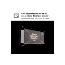 MICROONDAS LG MG7Z2593B GRILL 25L NEGRO DSP INT