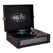 TOCADISCOS BLUETOOTH AIWA VPX-1971BK BT 5.0 33/45 RPM MALETIN AUDIO TECHNICA GRABACION USB 2X5W NEGR