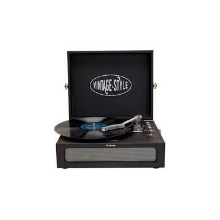TOCADISCOS BLUETOOTH AIWA VPX-1971BK BT 5.0 33/45 RPM MALETIN AUDIO TECHNICA GRABACION USB 2X5W NEGR