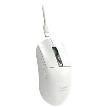 MOUSE MARS GAMING WIRELESS Y BLUETOOTH MMW-ELITEW TRI-MODE 2.4GHZ BT 5.4 6 BOTONES 20000 DPI BLANCO