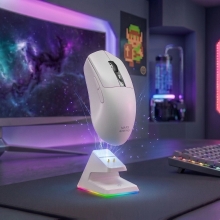 MOUSE MARS GAMING WIRELESS Y BLUETOOTH MMW-ELITEW TRI-MODE 2.4GHZ BT 5.4 6 BOTONES 20000 DPI BLANCO