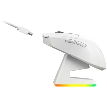 MOUSE MARS GAMING WIRELESS Y BLUETOOTH MMW-ELITEW TRI-MODE 2.4GHZ BT 5.4 6 BOTONES 20000 DPI BLANCO