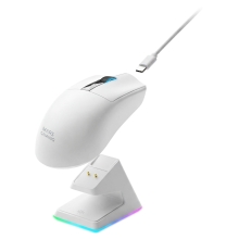 MOUSE MARS GAMING WIRELESS Y BLUETOOTH MMW-ELITEW TRI-MODE 2.4GHZ BT 5.4 6 BOTONES 20000 DPI BLANCO