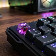TECLADO MARS GAMING MKMASTERES USB-C/A TKL SMARTDECK 6 TECLAS LCD SOPORTE GIF RGB CABLE 1.5M NEGRO