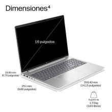 Portatil hp probook 4 g2a notebook ai r7 - 250 -  32gb -  ssd 512gb -  16 pulgadas fhd+ -  w11p