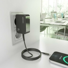 Cargador AISENS 65W GaN USB-C con cable 1.8M