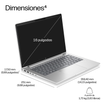 Portatil hp probook 4 g2ah r5 - 220 -  16gb -  ssd 512gb -  16 pulgadas fhd+ -  w11p