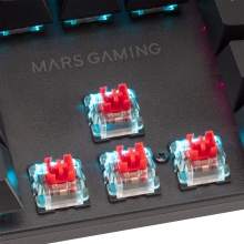 TECLADO MARS GAMING USB MK422 MECANICO SWITCH BROWN FRGB ITALIANO NEGRO