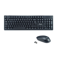 TECLADO Y MOUSE EQUIP LIFE WIRELESS COMBO 2.4GHZ COLOR NEGRO PORTUGUES 245222