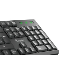 TECLADO Y MOUSE EQUIP LIFE WIRELESS COMBO 2.4GHZ COLOR NEGRO PORTUGUES 245222