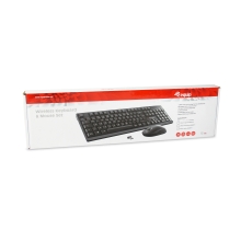 TECLADO Y MOUSE EQUIP LIFE WIRELESS COMBO 2.4GHZ COLOR NEGRO PORTUGUES 245222
