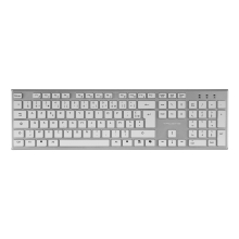 TECLADO MOUSE Y ALFOMBRILLA WIRELESS TACENS ZENITHWFR LOW PROFILE TECLA COPILOT 3200DPI BLANCO