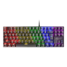 TECLADO MARS GAMING USB MK80 TKL MECANICO SWITCH BROWN FRGB ITALIANO NEGRO