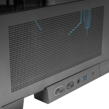 CAJA ATX MARS GAMING MCLCDX NEGRO CRISTAL TEMPLADO CONTINUO LCD GPU 425mm 3x2.5 o 3x3.5