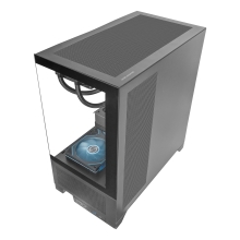 CAJA ATX MARS GAMING MCLCDX NEGRO CRISTAL TEMPLADO CONTINUO LCD GPU 425mm 3x2.5 o 3x3.5