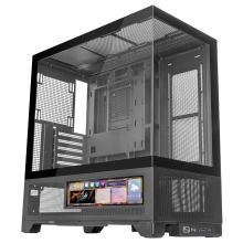 CAJA ATX MARS GAMING MCLCDX NEGRO CRISTAL TEMPLADO CONTINUO LCD GPU 425mm 3x2.5 o 3x3.5