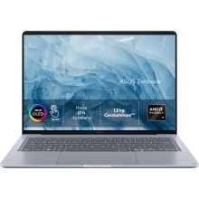 ASUS Zenbook 14 OLED UX3480KA-U2218W Copilot+ PC Copilot+ PC - Ordenador Portátil " WUXGA (AMD Ryzen AI 7 345, 16GB RAM, 512GB SSD, Radeon 840M, Windows 11 Home) Arctic Blue - Tec. QWERTY Esp