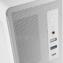 Caja Tacens 2AEROSLIM500 Slim 500W mATX mesh USB-C blanco