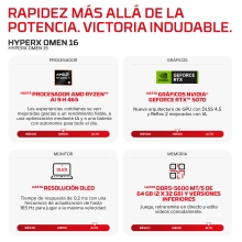 HP 16-AP1006NS ULTRA 5 322 1TB 24GB 16.0IN FREEDOS Copilot+ PC 40,6 cm (16") 2.5K DDR5-SDRAM Wi-Fi 6 (802.11ax) Negro