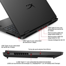 HP 16-AP1006NS ULTRA 5 322 1TB 24GB 16.0IN FREEDOS Copilot+ PC 40,6 cm (16") 2.5K DDR5-SDRAM Wi-Fi 6 (802.11ax) Negro