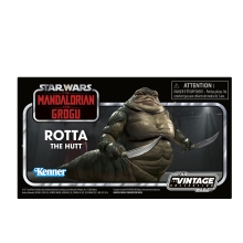 Figura hasbro star wars the mandalorian and grogu rotta the hutt