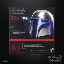 Réplica casco electrónico hasbro star wars the black series jango fett
