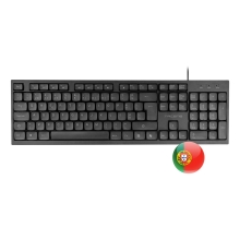 TECLADO Y MOUSE TACENS USB ANIMA ACP02PT 1600 DPI SILENCIOSO PORTUGUES NEGRO