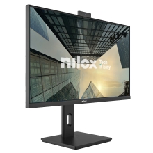 Monitor Nilox NXM24RWEB02B 24" IPS 120Hz 4MS webcam multimedia VGA DP HDMI Negro
