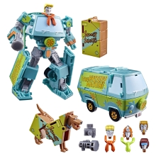 Set figuras hasbro transformers scooby doo mysterious prime and automutt