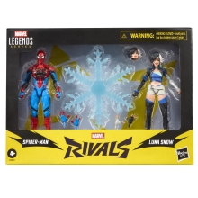 Figura hasbro marvel rivals spider - man & luna snow