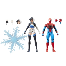 Figura hasbro marvel rivals spider - man & luna snow