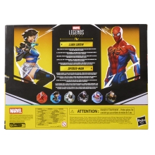 Figura hasbro marvel rivals spider - man & luna snow