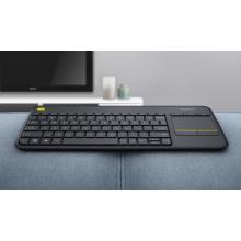 Teclado inalámbrico Logitech K400 Plus con touch negro