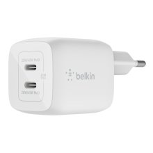 Cargador doméstico Belkin 2xUSB Tipo C Gan Boost Charge Pro 45W (25W + 20W)