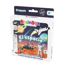 BrainBox Pocket El Espacio - Juego de Cartas Educativo sobre el Cosmos para Niños de 8 Años